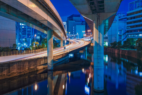 神田橋ジャンクションの夜景