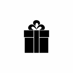 gift box with ribbon icon vector sign symbol