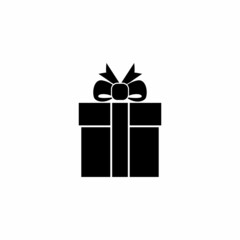gift box with ribbon icon vector sign symbol