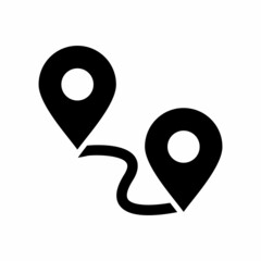 map icon set, map vector set sign symbol