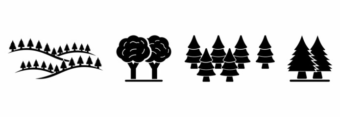 tree icon, tree vector sign symbol