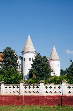 Serbia, Novi Becej, Exterior of medieval castle