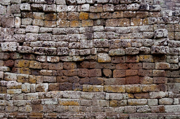 Thailand, Buri Ram Province, Khmer Temple, Prasat Phanom Rung, old wall
