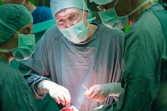 Surgeon during surgery