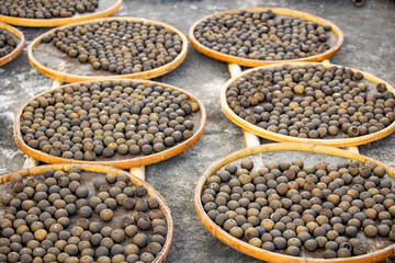 Guangdong Xinhui xiaoqinggan Pu'er tea in the air