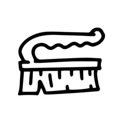 body brush line vector doodle simple icon