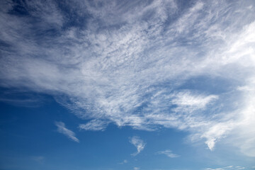 Blue sky, white clouds and fine weather