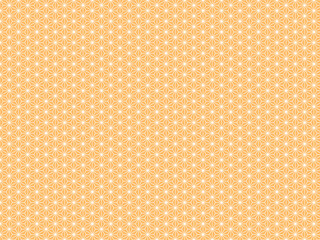 背景素材　背景　壁紙　和柄　麻の葉　麻の葉文様　文様　日本　幾何学　模様　柄　伝統　レトロ　黄色