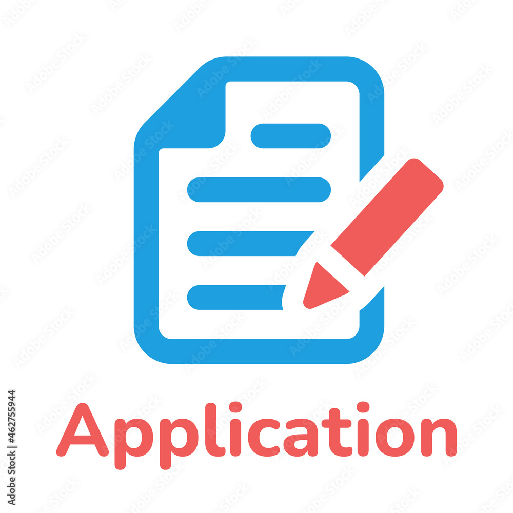 Poster application form icon vector illustration.