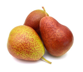 Stack Pears on white background