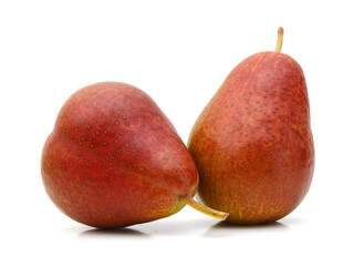 Stack Pears on white background
