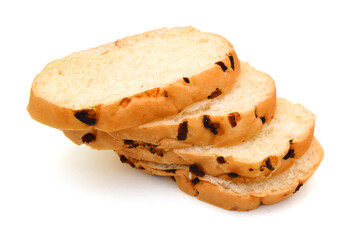 loaf of bread isolated on white
