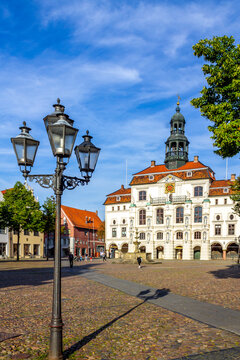 View to townhall, Lueneburg, Germany