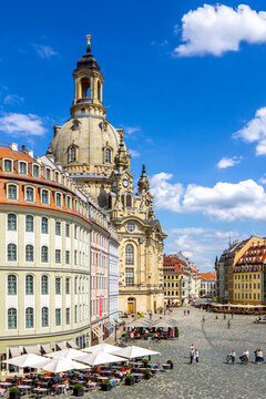 View to Church of Our Lady, Dresden, Germany