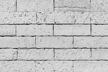 Modern white brick wall texture for background