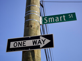 Smart Street, Flushing, Queens, New York City, USA