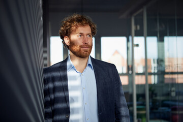 Portrait of confident businessman in office