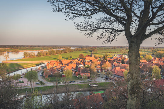 Townscape, Hitzacker, Lower Saxony, Germany