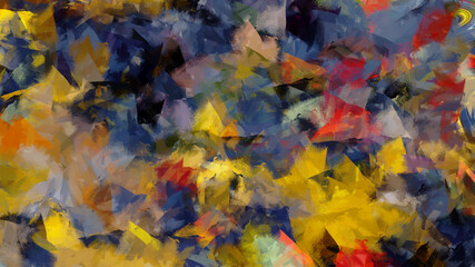 Colorful Abstract Background Painting on Canvas with Strokes. Modern Cover Design Texture.