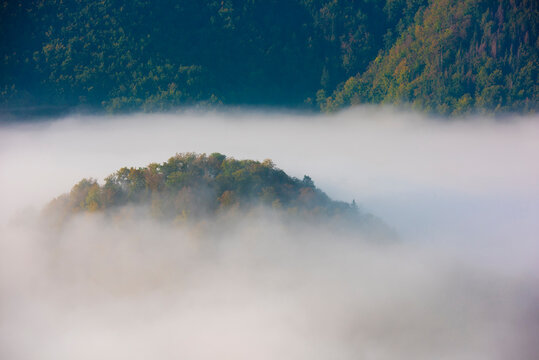 Cloudscape over mountain at Danube Valley, Beuron, Germany