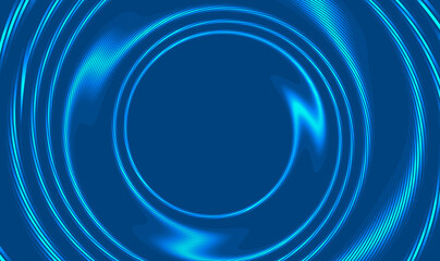 Vector wonderful swirling backdrop with space for text. Vortex, swirl, black ripple. Abstract Curved Spiral Background. Blue Metallic Rotating Hypnotic Pattern. Abstract futuristic background. Vector