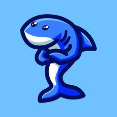 shark mascot logo
