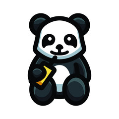 panda mascot logo