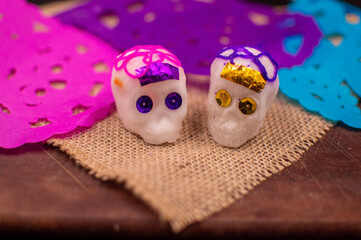 Traditional mexican candy calaveritas