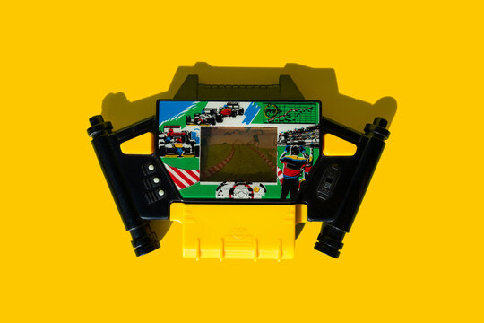 Formula One racing retro handheld electronic game