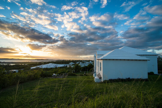 Bermuda, St. Davids island at sunset