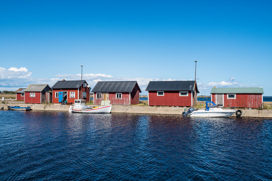Sweden, Oeland, Graesgard harbour