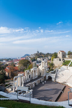 Roman theatre of ancient Philippopolis, Plovdiv, Bulgaria