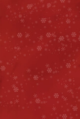 Naklejka na ściany i meble Red sky and snowflakes background illustration