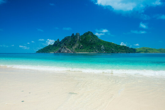 Fiji, Mamanuca islands, Monuriki, sand beach