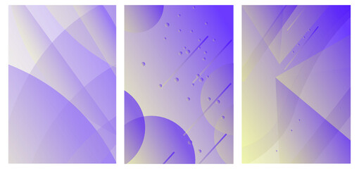 Fototapeta premium Set of Abstract Backgrounds