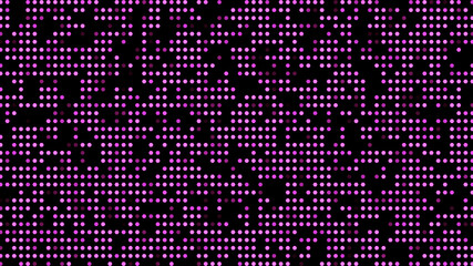 black pink digital background. pink circles chaotic pattern