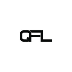 qfl initial letter monogram logo design