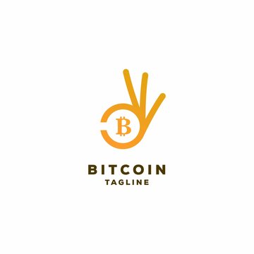 Good bitcoin logo design concept modern
