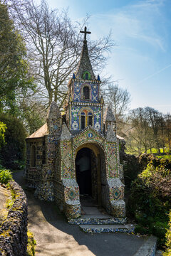 United Kingdom, Channel islands, Guernsey, ornamented little chapel