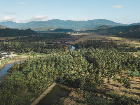 Indonesia, West Sumbawa, Maluk, Aerial view