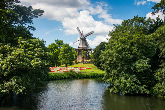 Germany, Bremen, Old wind mill, Am Wall Windmill