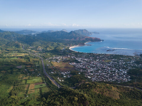 Indonesia, Sumbawa, Maluk, Aerial view