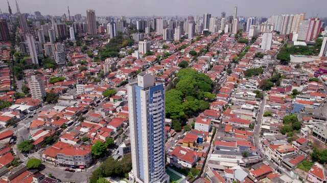 Vila Madalena, In South America's Biggest City. Sao Paulo. Calm Residential Area With Varied Architecture. From Favela To Villas.