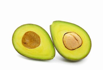 avocado isolated on white background