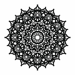 Vector round abstract circle. Mandala style.