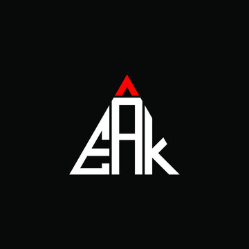 EAK letter logo creative design. EAK unique design
