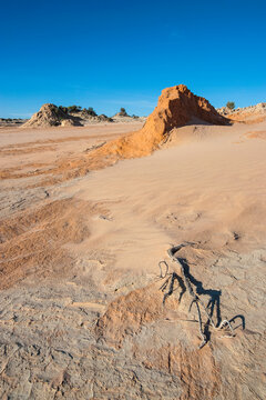 UNESCO World Heritage Mungo National Park, part of the Willandra Lakes Region, Victoria, Australia