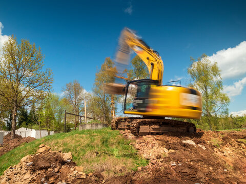 Germany, moving excavator