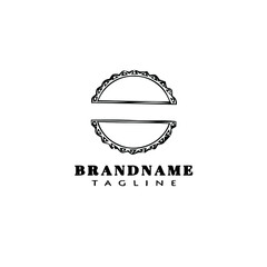 cute badge cartoon logo icon design template vector illustration