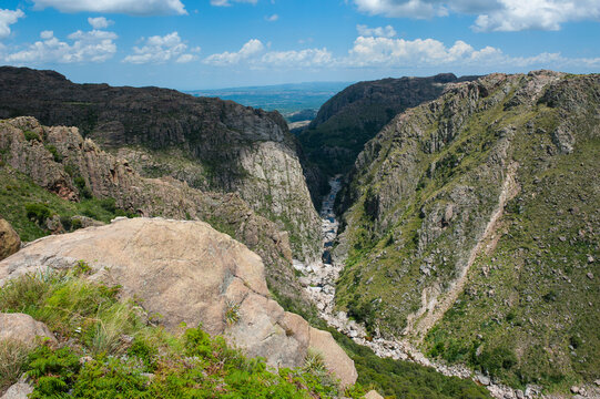 Overlook over the mountains around Mina Clavero, Argentina, South America